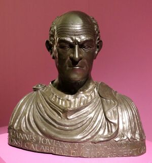 Adriano fiorentino, busto di giovanni pontano, 1490 ca. (genova, museo di sant'agostino) 01.jpg