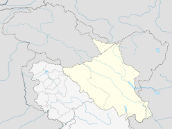 Map showing the location of مثلجة سياتشن Siachen Glacier