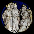 The Magi before Herod, French 15th century stained glass