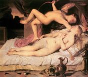 Cupid and Psyche (1850–55) by كارولي بروكي