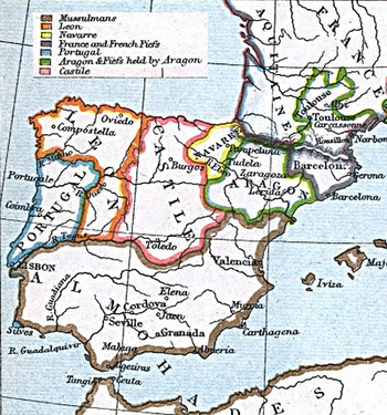 مملكة قشتالة قبل ضم مملكة طليطلة في القرن الحادي عشر.