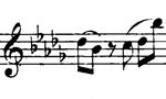 Part of the main theme of the first movement of Chopin's Piano Sonata No. 2