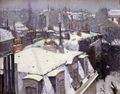 Vue toits, effet de neige (1878) Musée d'Orsay, Paris