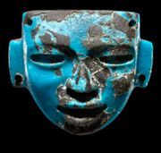 Turquoise mask pendant, 3rd-6th century