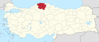 موقع محافظة كاستامونو في تركيا