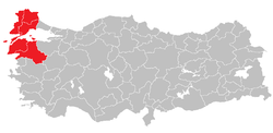 West Marmara Regionموقع