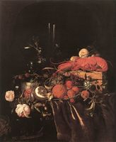 Jan Davidsz. de Heem (1606-1684), Still Life with Fruit, Flowers, Glasses and Lobster, (c. 1660s), Musées Royaux des Beaux-Arts, Brussels