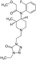 Chemical structure of Brifentanil.