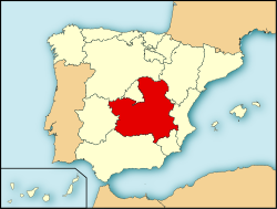 خريطة قشتالة-المنشأ Castilla-La Mancha