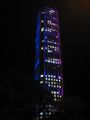 Colpatria Tower at night