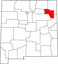 Map of New Mexico highlighting هاردينغ