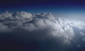 Aerial photograph of Stratocumulus perlucidus clouds over the midwestern United States
