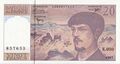 20-franc banknote (1983) (front) Claude-Achille Debussy