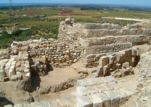 Remains of a fortress made of stone