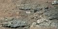 "Goulburn" rock outcrop on Mars – ancient streambed viewed by Curiosity (August 17, 2012).