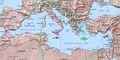 خريطة المتوسط الإيطالي في صيف عام 1942