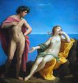 Bacchus and Ariadne by Guido Reni (1620). Bacchus traditionally wears orange in mythological paintings.