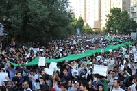 المحتجون على نتائج الانتخابات الإيرانية 2009 في شوارع طهران