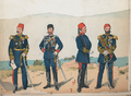 Resembling the Imperial German Army dunkelblau uniform