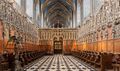 The choir of the cathedral