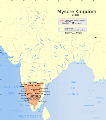 Indian Mysore Kingdom 1784 map.png