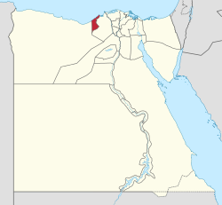موقع محافظة الإسكندرية في مصر.