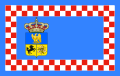 First Two Sicilies' flag (1811-1815) returning Hauteville's coat of arms colors.