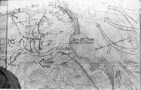 خريطة توضح مسار الطائرات الإسرائيلية فوق شبه جزيرة سيناء 19 أكتوبر 1973.