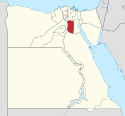 موقع محافظة القاهرة في مصر