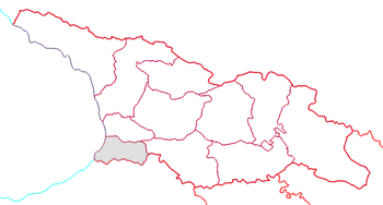 أجاريا (باللون الرمادي) في جورجيا