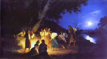 Night on the eve of إيڤان كوپالا، ع1880