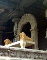 A Stone carved throne at Simhachalam temple