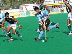 Pakistan playing against Argentina in 2005