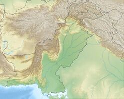 Map showing the location of مثلجة سياتشن Siachen Glacier