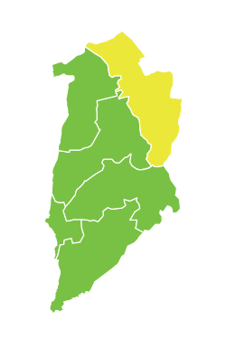 موقع ناحية خان أرنبة في محافظة القنيطرة.