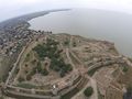 Aerial photo of the Akkerman fortress.