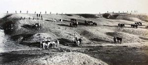قوة استطلاع تركية بالقرب من بير سبع يوم 29 اكتوبر 1917.