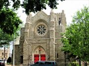 Golden Hill United Methodist Church in between Downtown and the Hollow near City Hall.