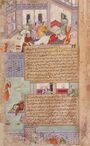 Deaths of Al-Wathiq and Muhammad B. Baiis Jalis (recto), Death of Anbakh (verso), Folio from a Tarikh-I Alfi Manuscript LACMA M.78.9.4 (1 of 2).jpg