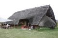 Reconstructed Iron Age house at Funkenburg, Germany, c. 200 BC.