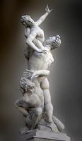 Giambologna, Rape of the Sabine Women, 1583, Florence, Italy, 13' 6" high, marble
