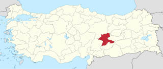 موقع محافظة ملاطية في تركيا
