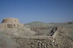 Rawak Stupa in the Taklamakan Desert