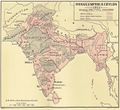 The Indian Empire in 1915 after the reunification of Bengal, the creation of the new province of Bihar and Orissa, and the re-establishment of Assam.