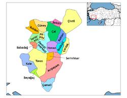 مقاطعات محافظة دنيزلي