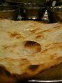 Indian naan baked in the Tandoor