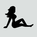 The Mudflap girl is a common modern image on car mudflaps