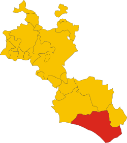 Gela in the Province of Caltanissetta