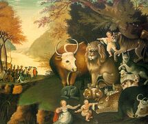 Edward Hicks, Peaceable Kingdom, 1834ح. 1834