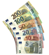 Euro, the second-most traded currency, used by the most of countries and territories.